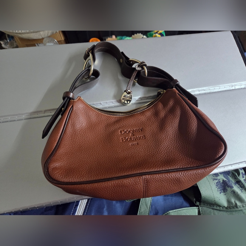 Dooney & Bourke Chestnut Leather Hobo Bag